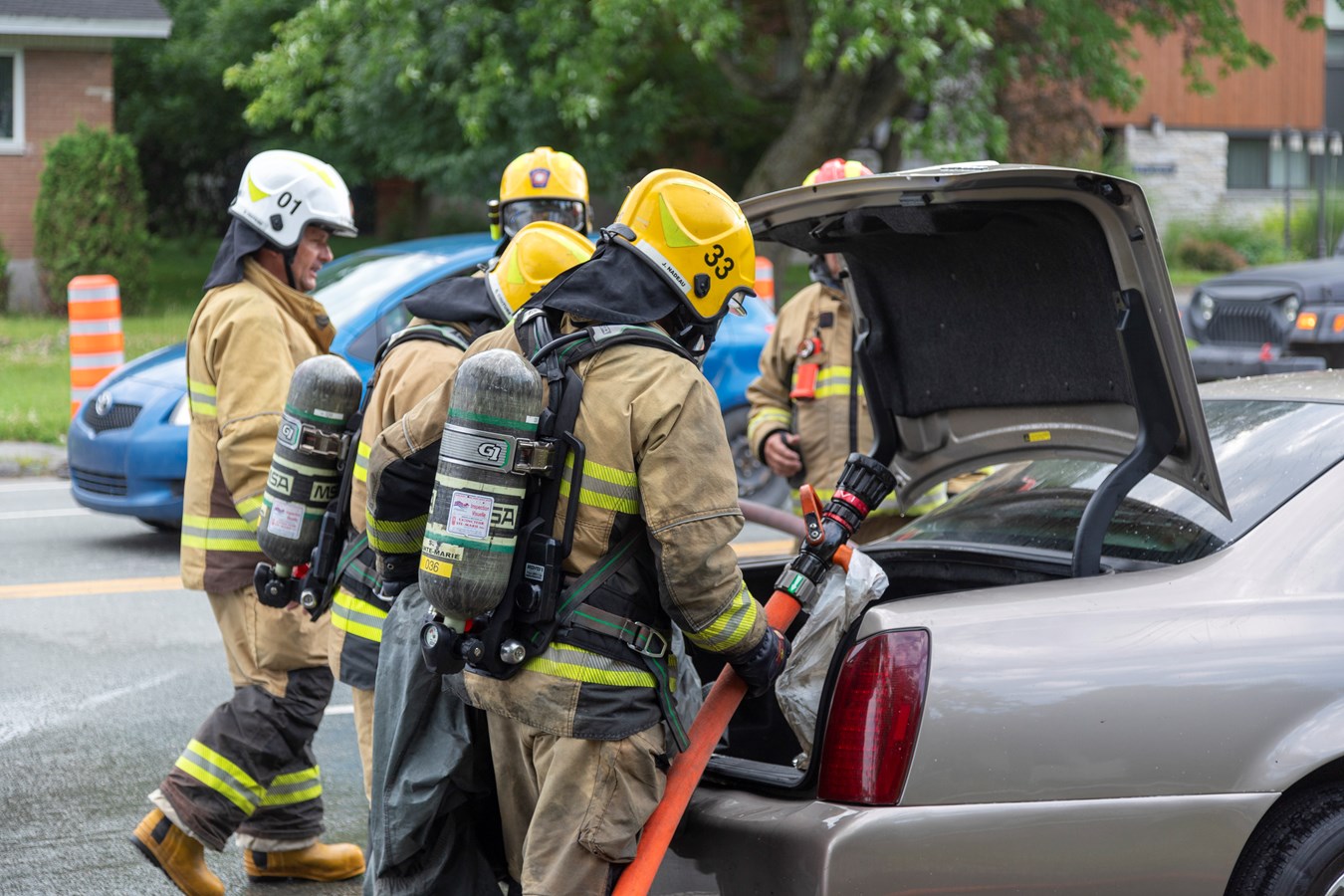 Un incendie de véhicule à Sainte-Marie
