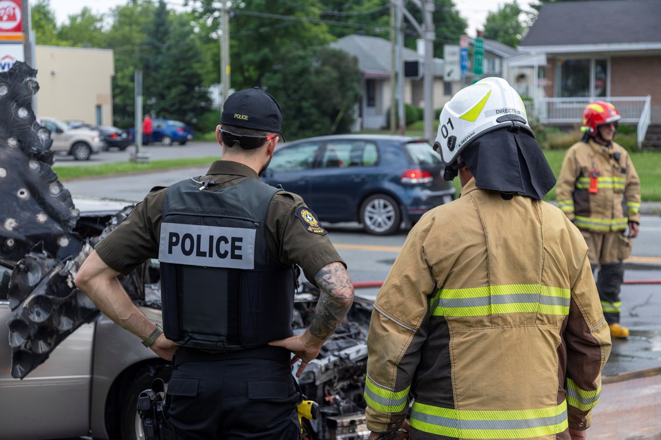 Un incendie de véhicule à Sainte-Marie