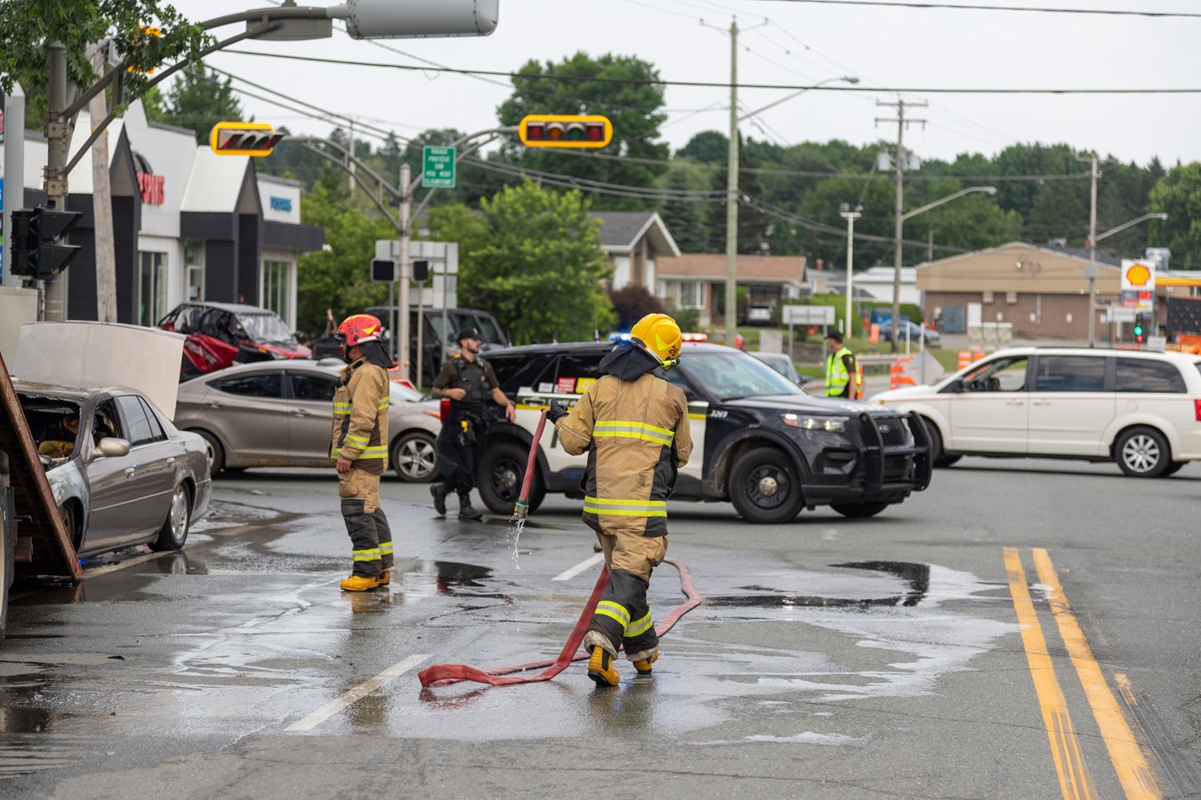 Un incendie de véhicule à Sainte-Marie