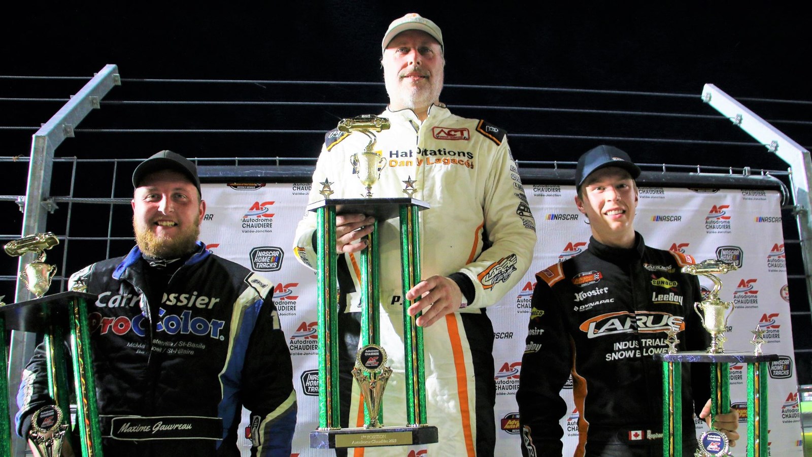 Patrick Laperle, Maxime Gauvreau et Raphaël Lessard sont grimpé sur le podium de la finale de la 5e course de la série ACT LMS Québec.