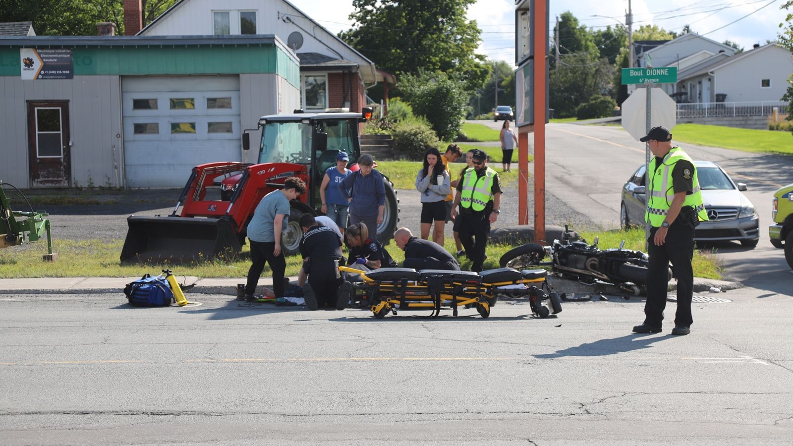 Accident sur le boulevard Dionne à Saint-Georges
