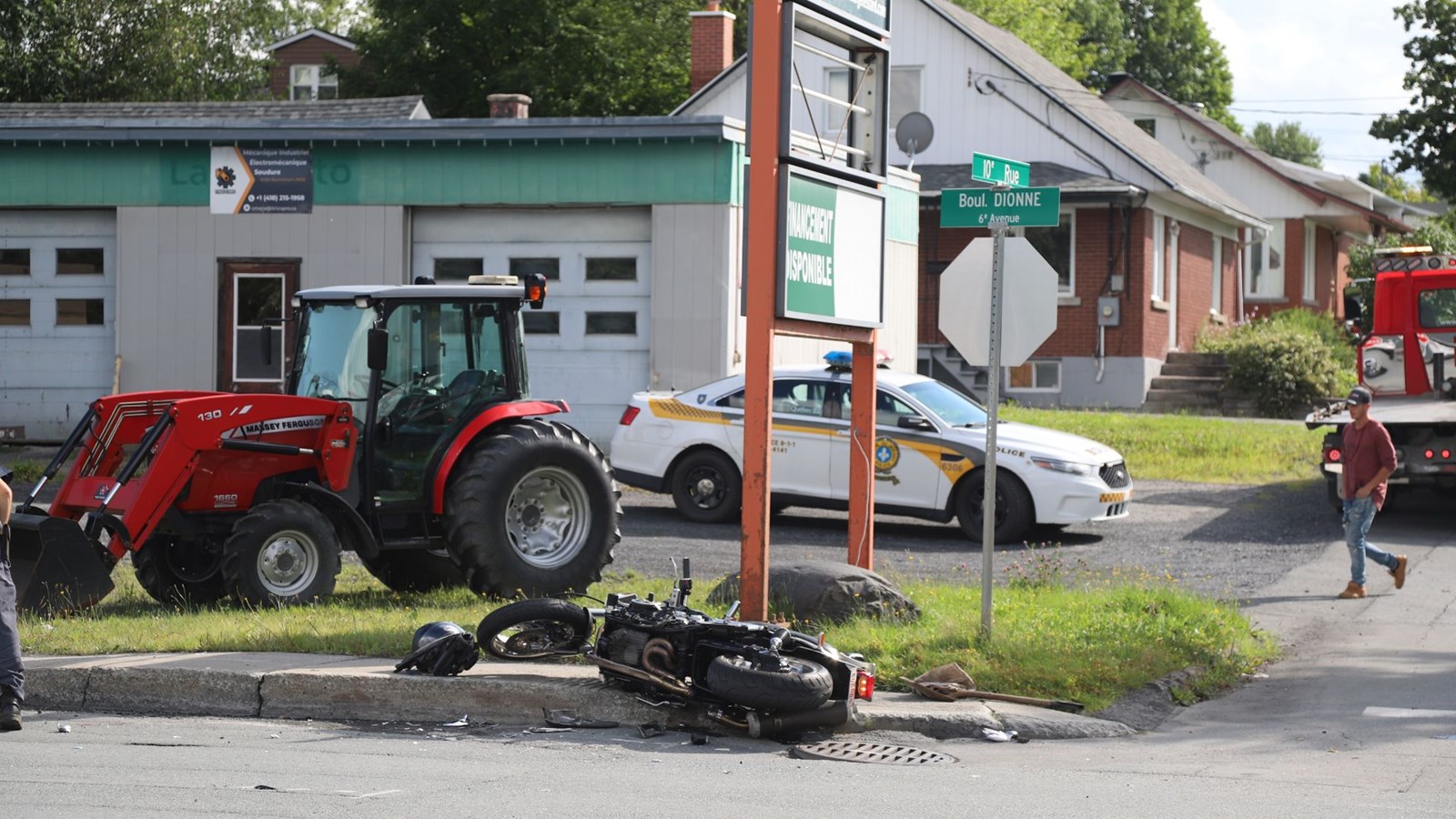 Accident sur le boulevard Dionne à Saint-Georges