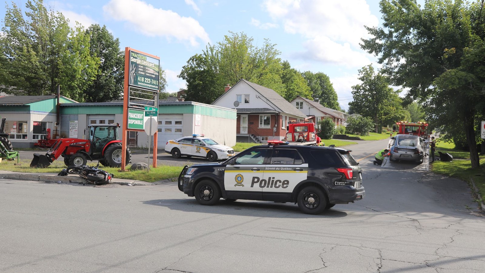 Accident sur le boulevard Dionne à Saint-Georges