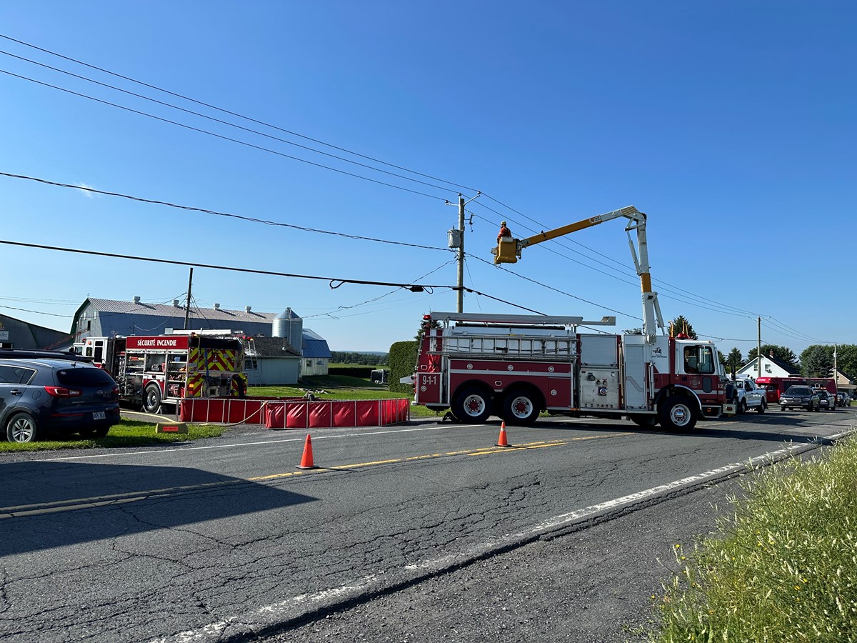 Incendie de bâtiment agricole