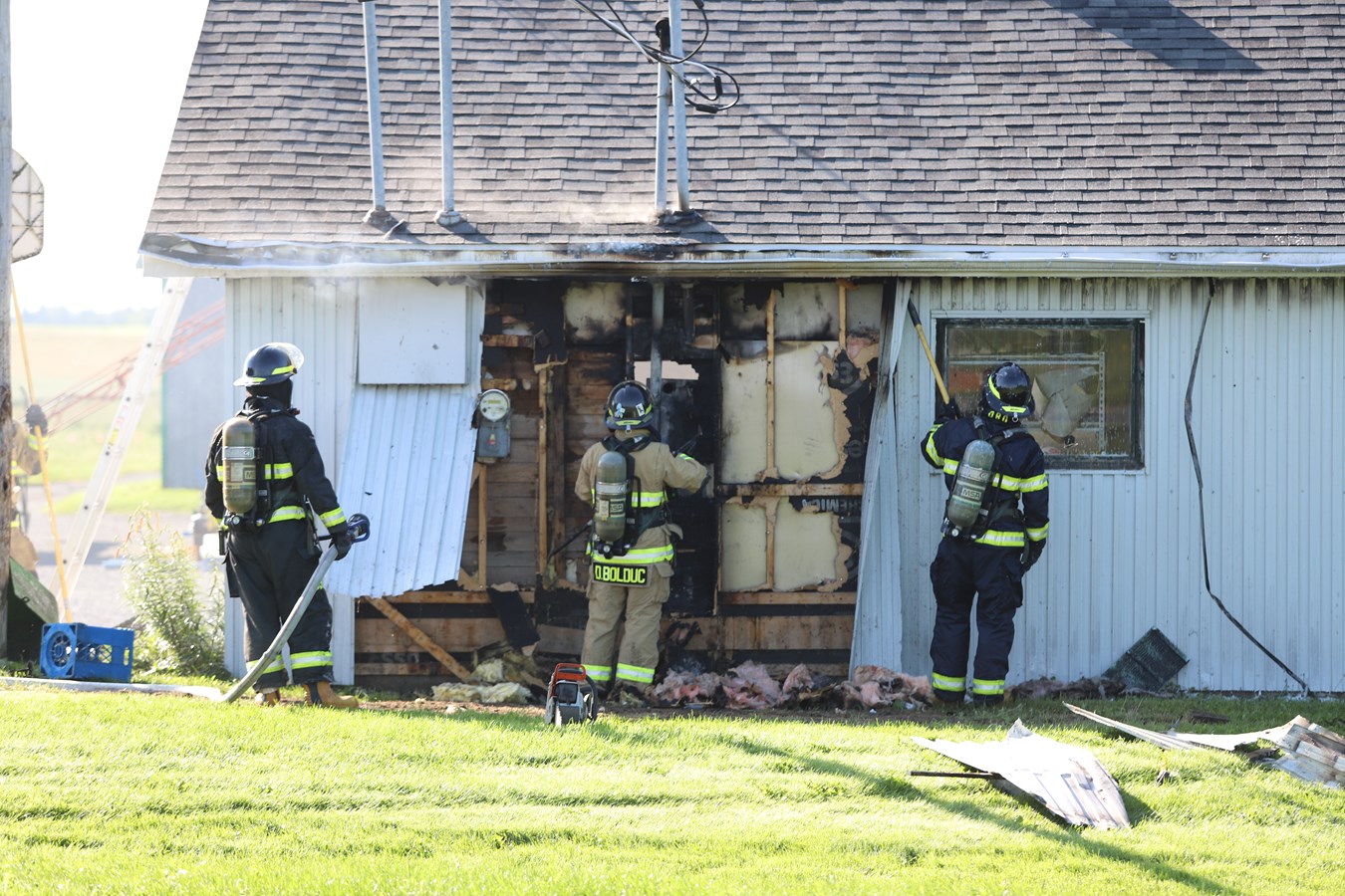 Incendie de bâtiment agricole