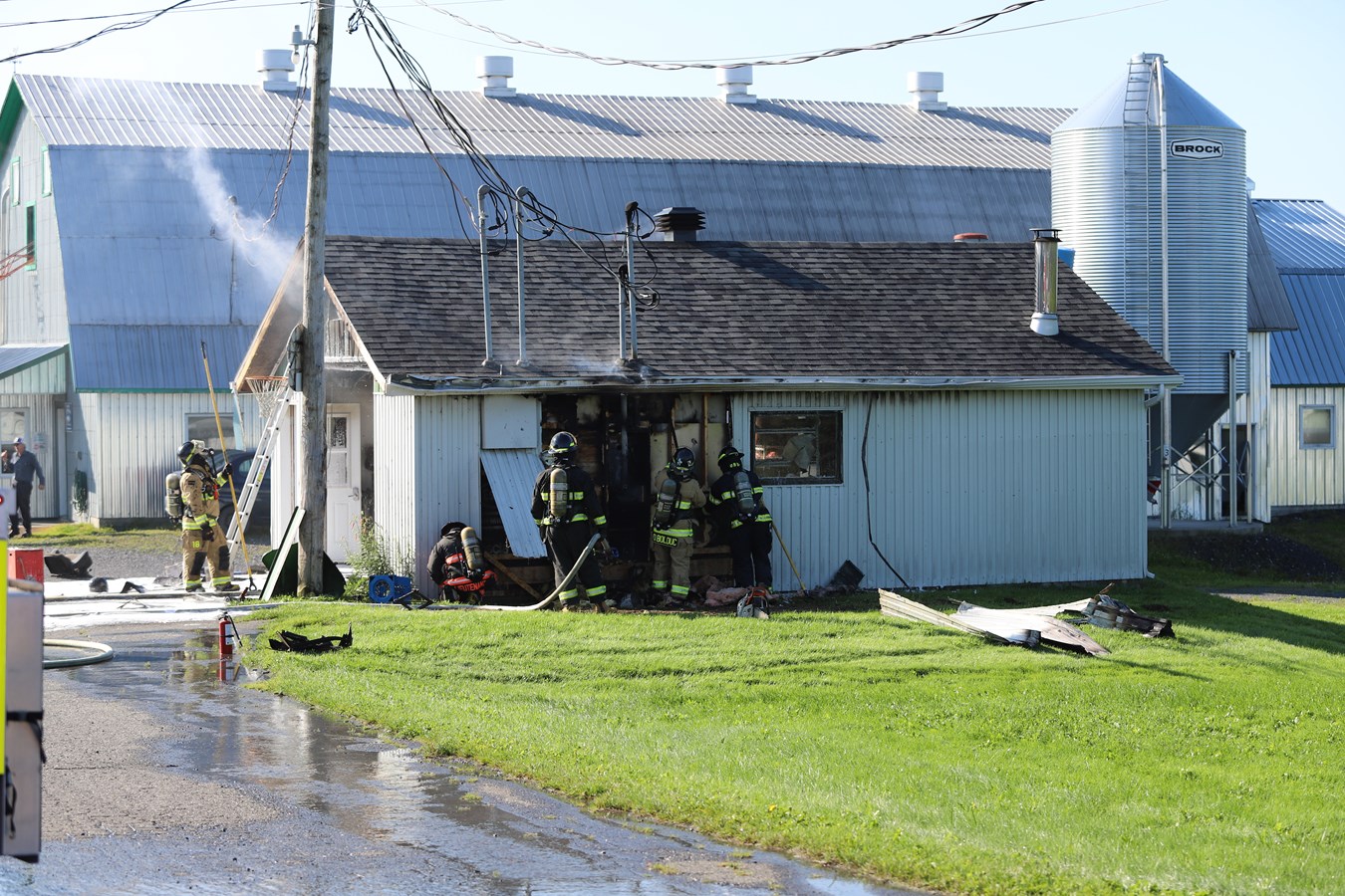 Incendie de bâtiment agricole