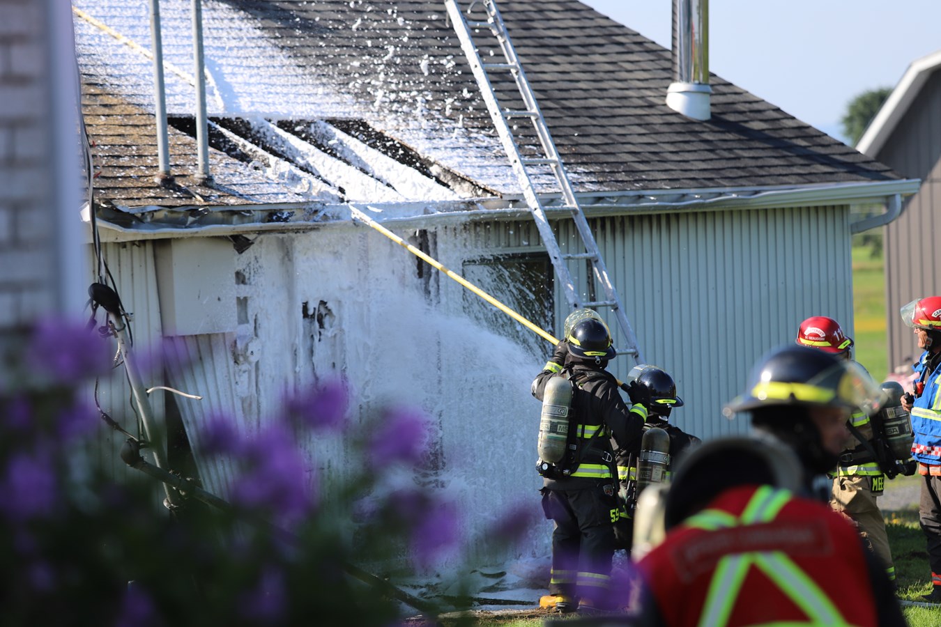 Incendie de bâtiment agricole