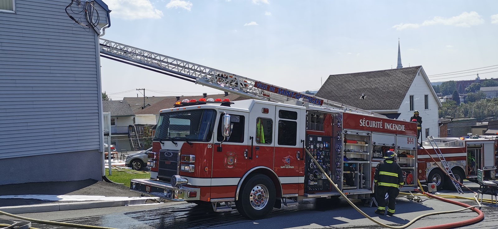 Incendie dans un édifice à logements