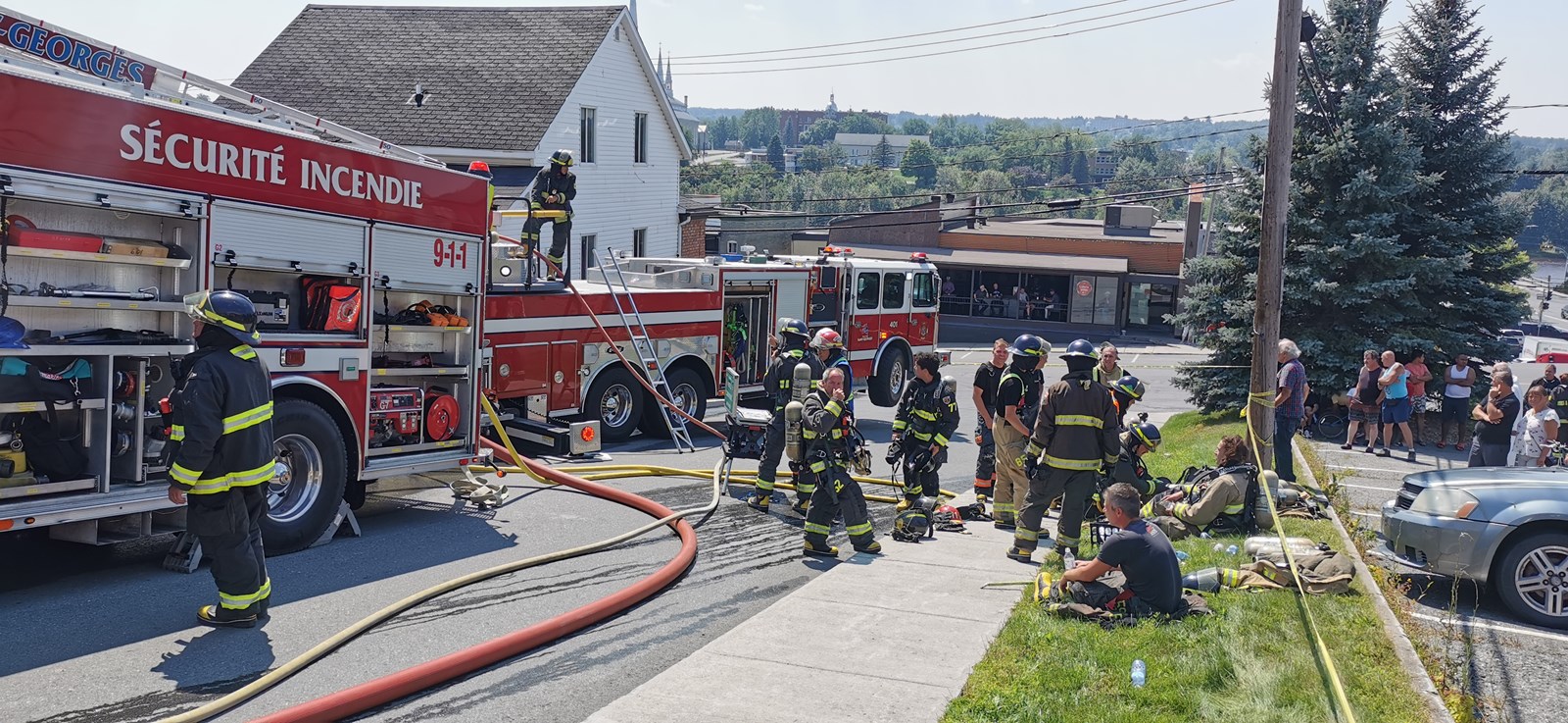 Incendie dans un édifice à logements