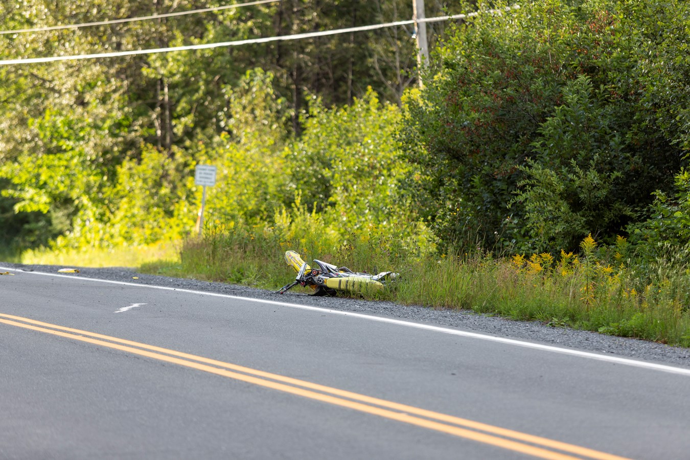 Accident mortel impliquant une moto à Saint-Benjamin