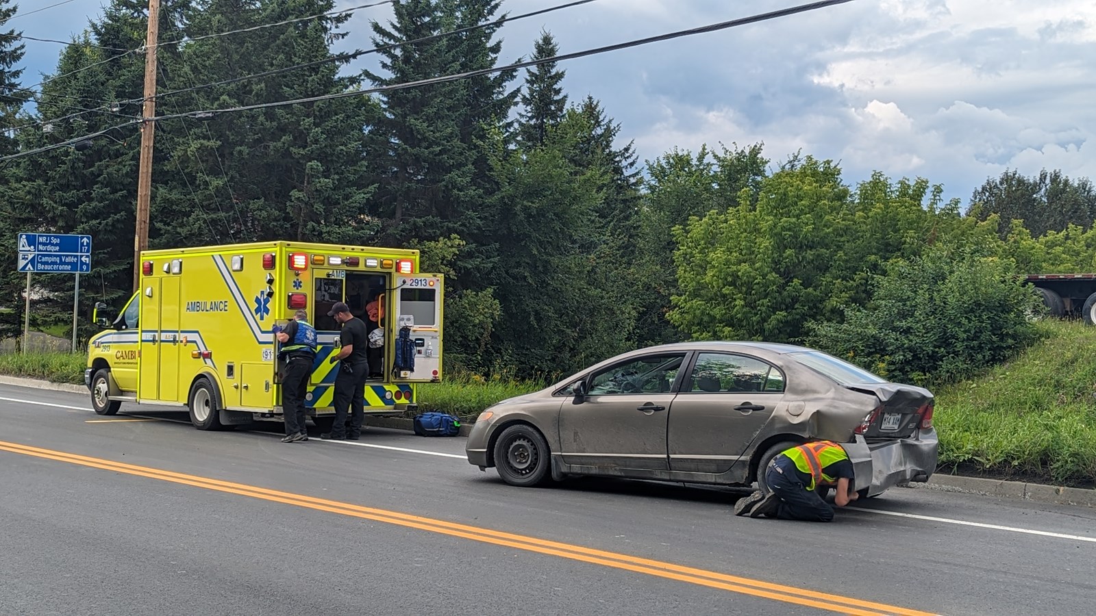 Accident sur le boulevard Dionne à Saint-Georges