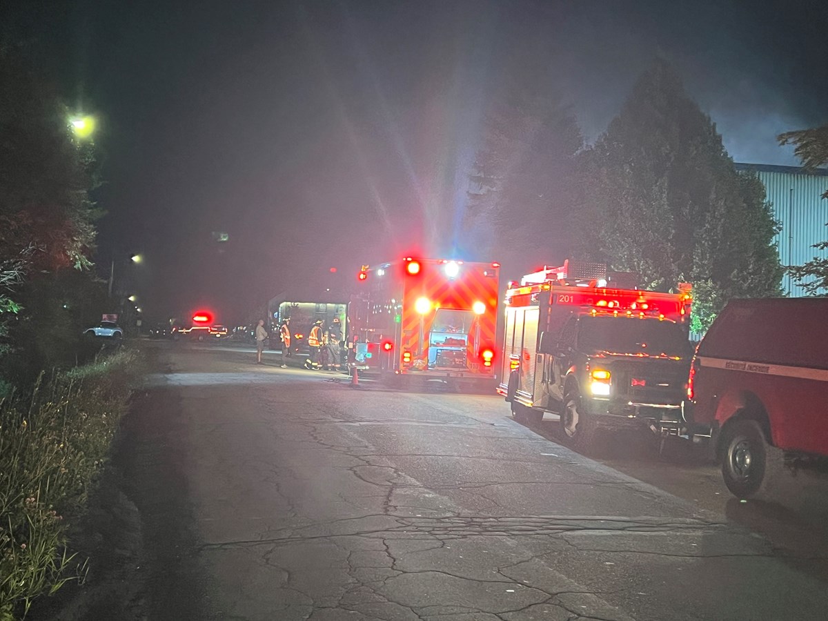 Important incendie dans le parc industriel de Saint-Georges
