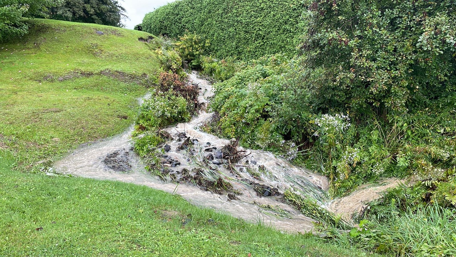 Inondation de la 6e avenue à Saint-Georges