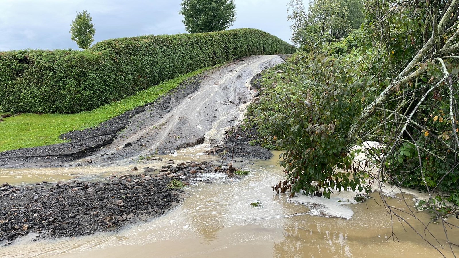 Inondation de la 6e avenue à Saint-Georges