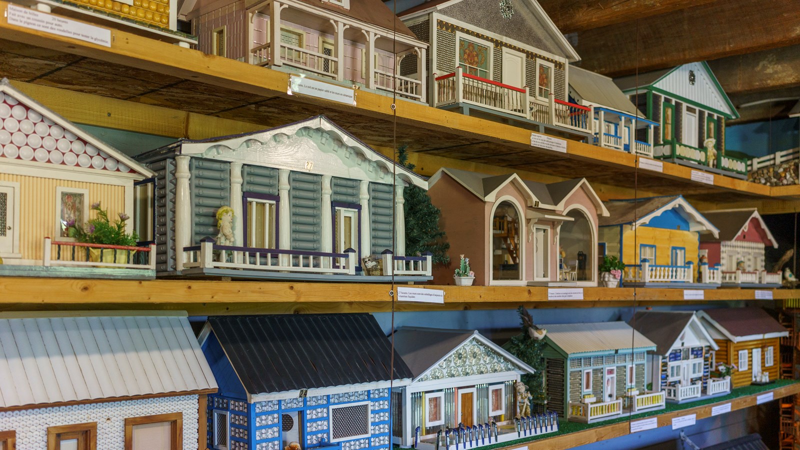 Les plus petites maisons seront exposées à l'intérieur, comme c'est le cas à l'heure actuelle (photo).