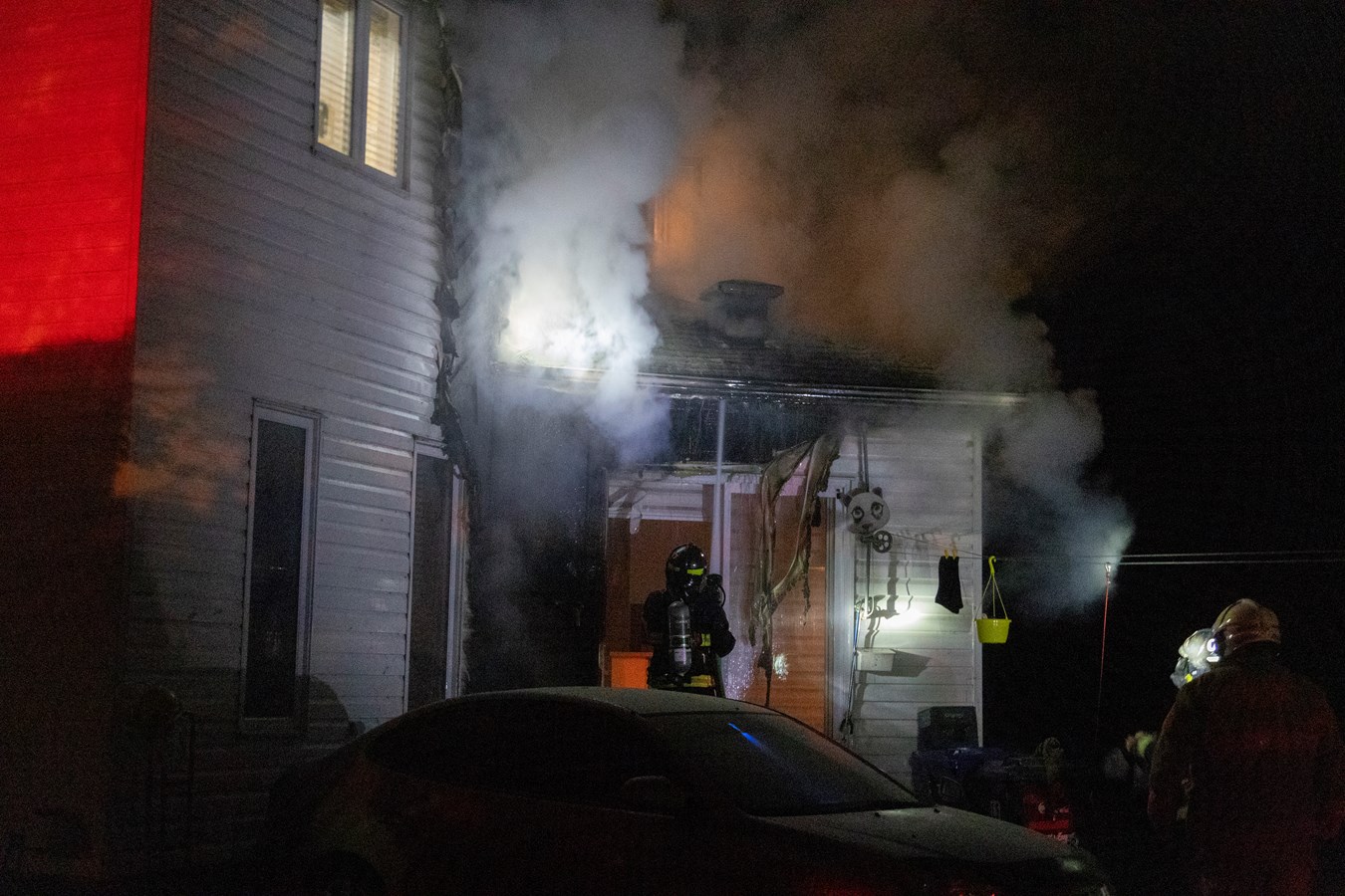 Intervention des pompiers à Scott