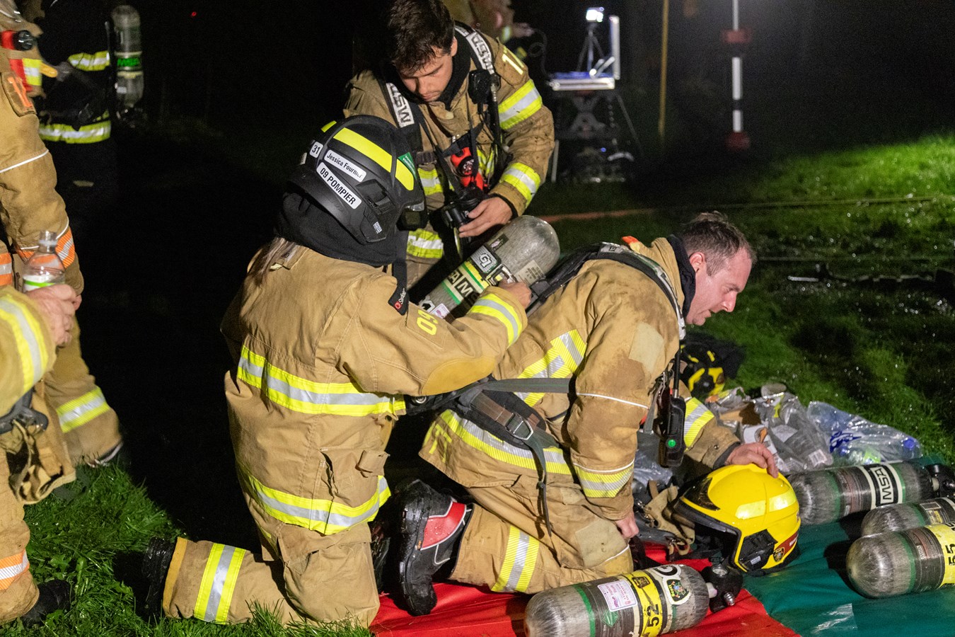 Intervention des pompiers à Scott