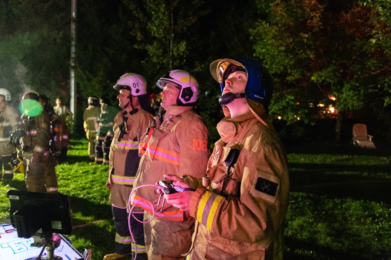 Intervention des pompiers à Scott