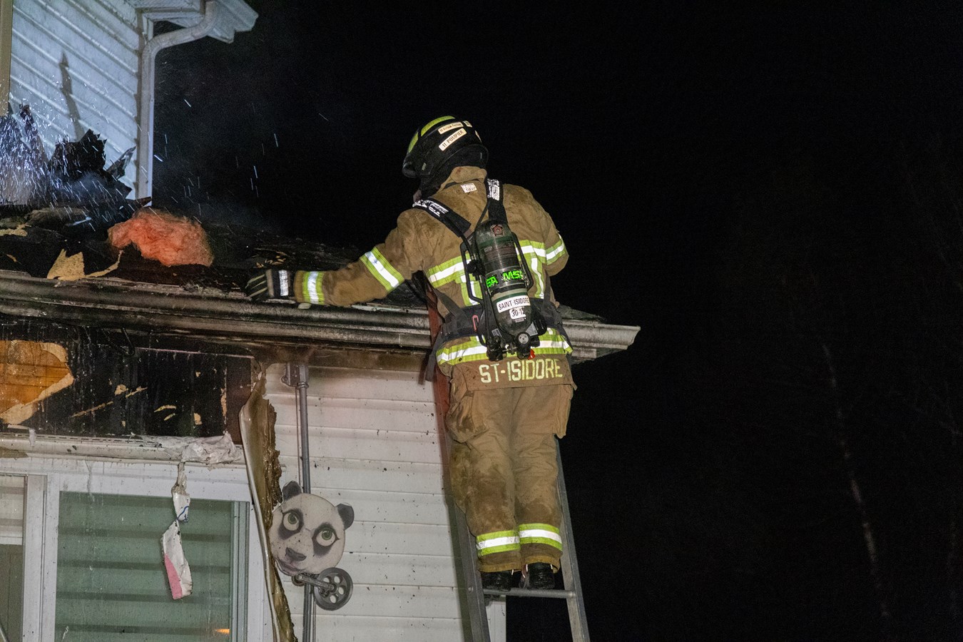 Intervention des pompiers à Scott