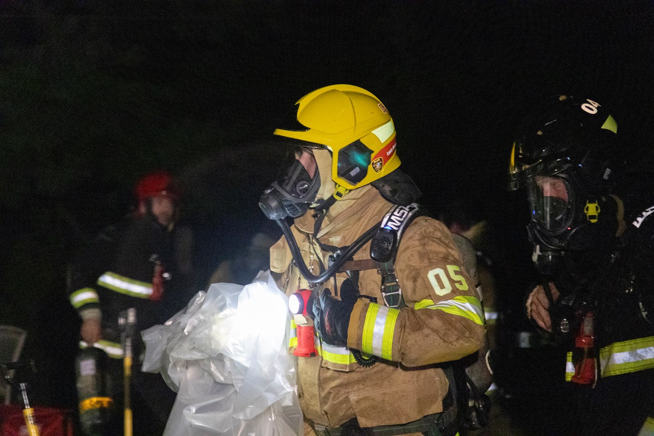 Intervention des pompiers à Scott