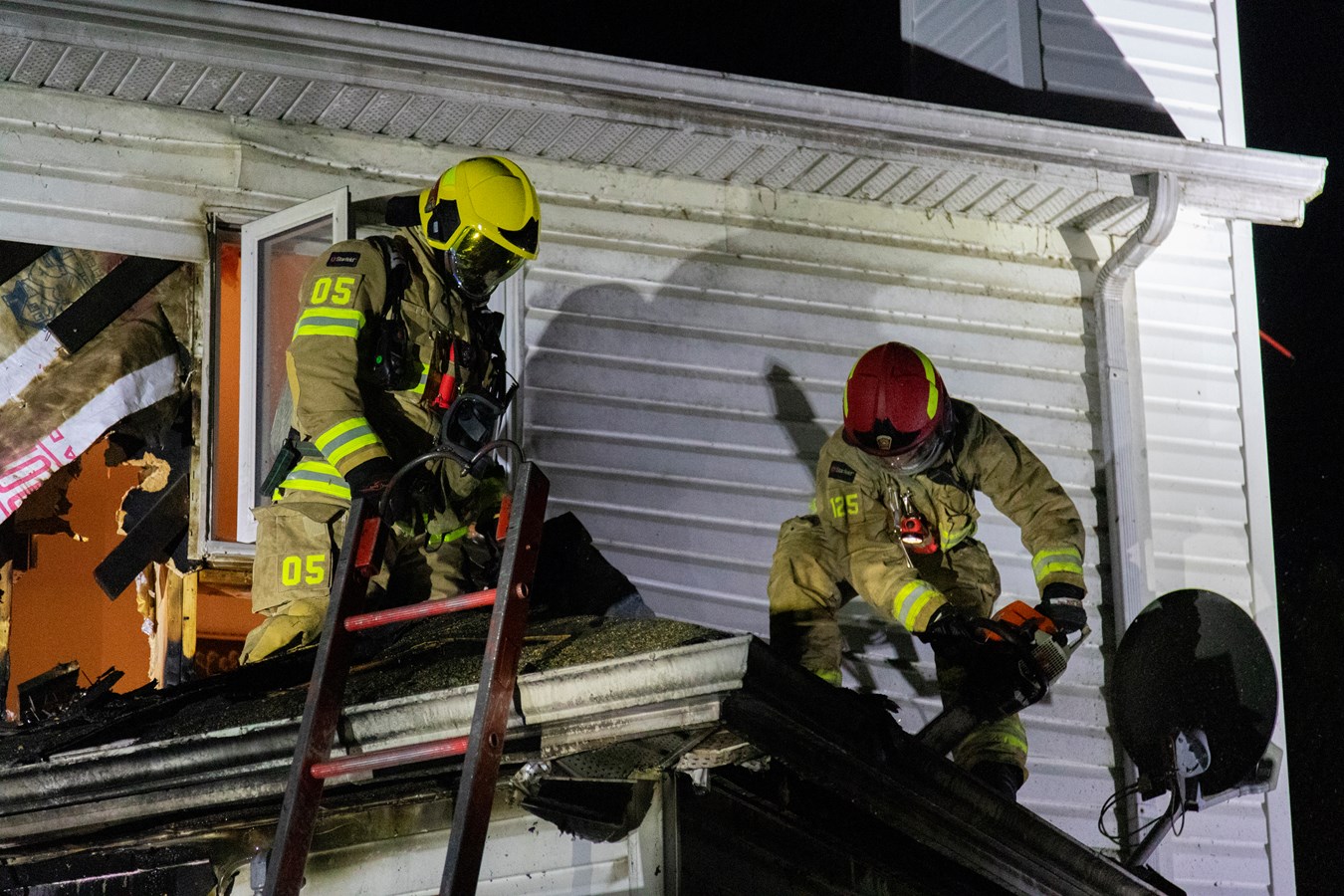 Intervention des pompiers à Scott