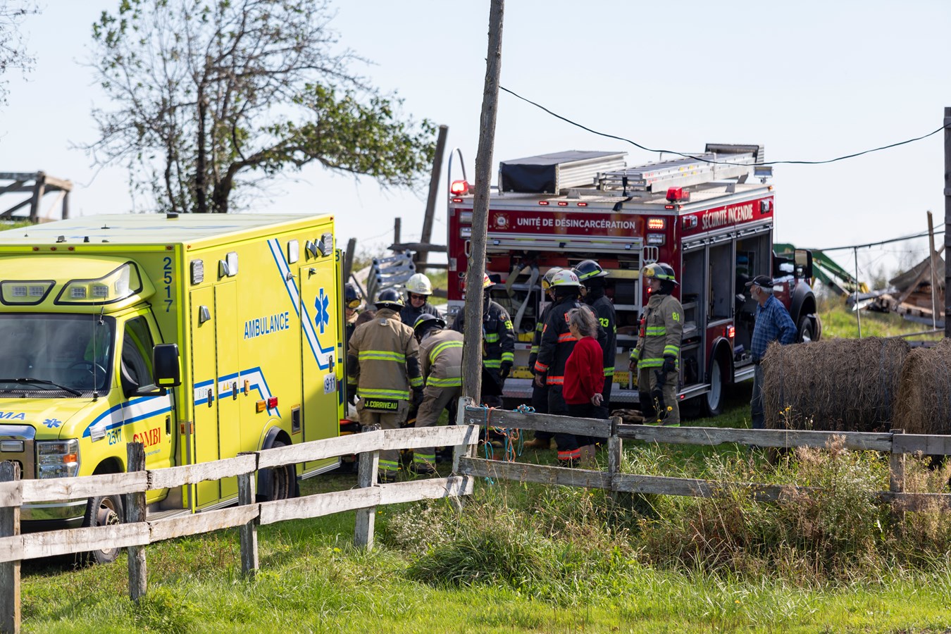 Un homme retrouvé inconscient sous les débris d'un mur