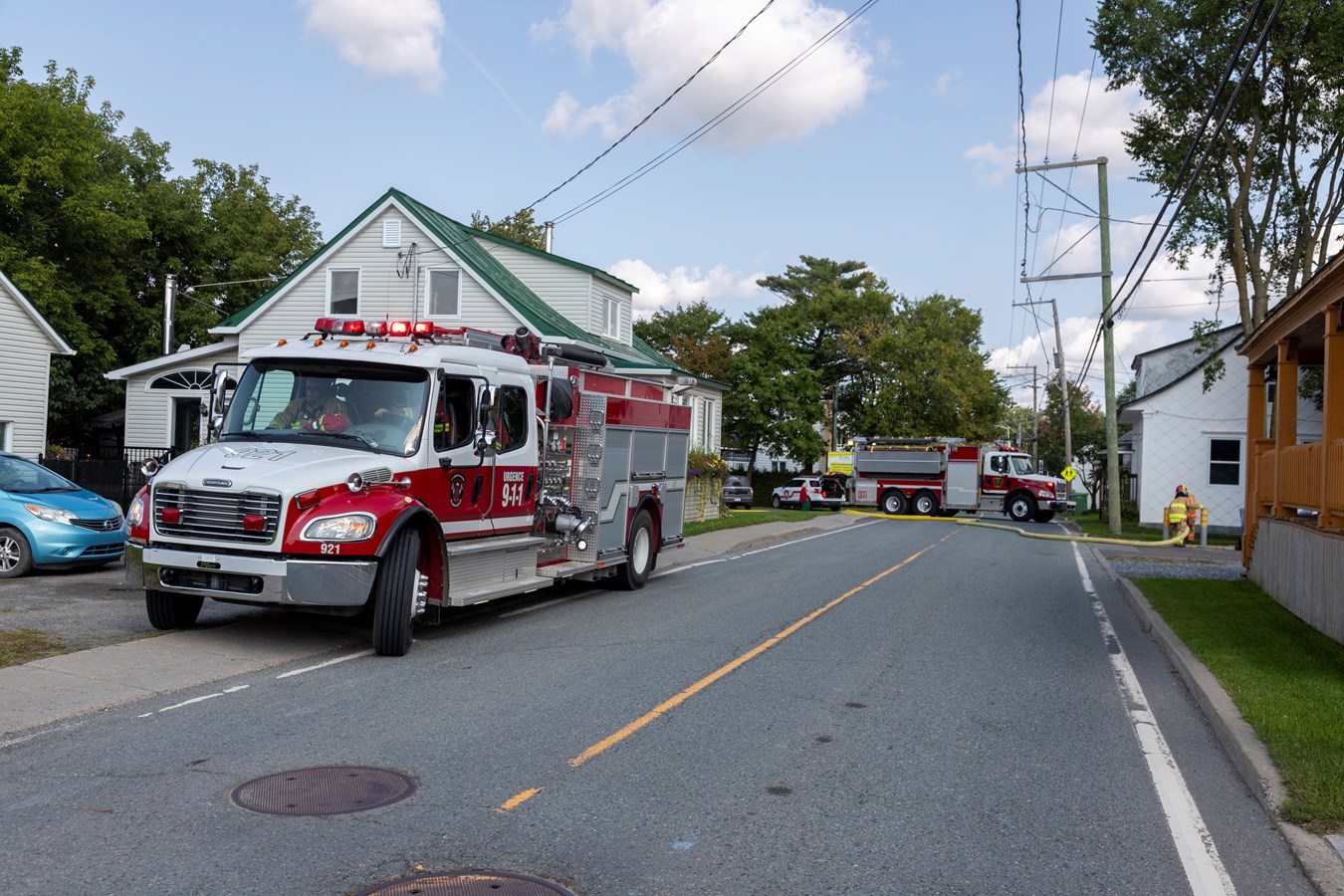 Un incendie industriel à Saint-Isidore