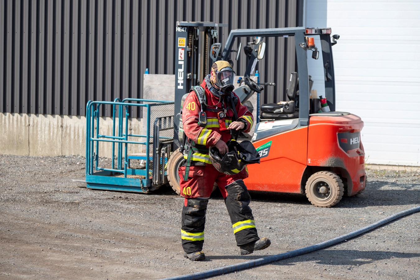 Un incendie industriel à Saint-Isidore