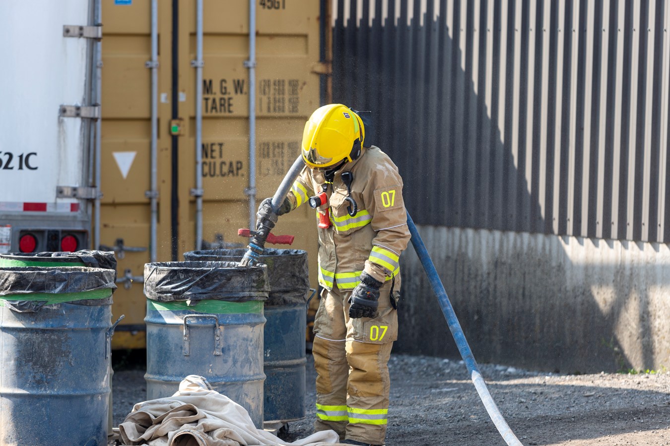 Un incendie industriel à Saint-Isidore