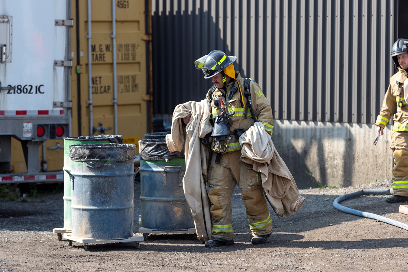 Un incendie industriel à Saint-Isidore