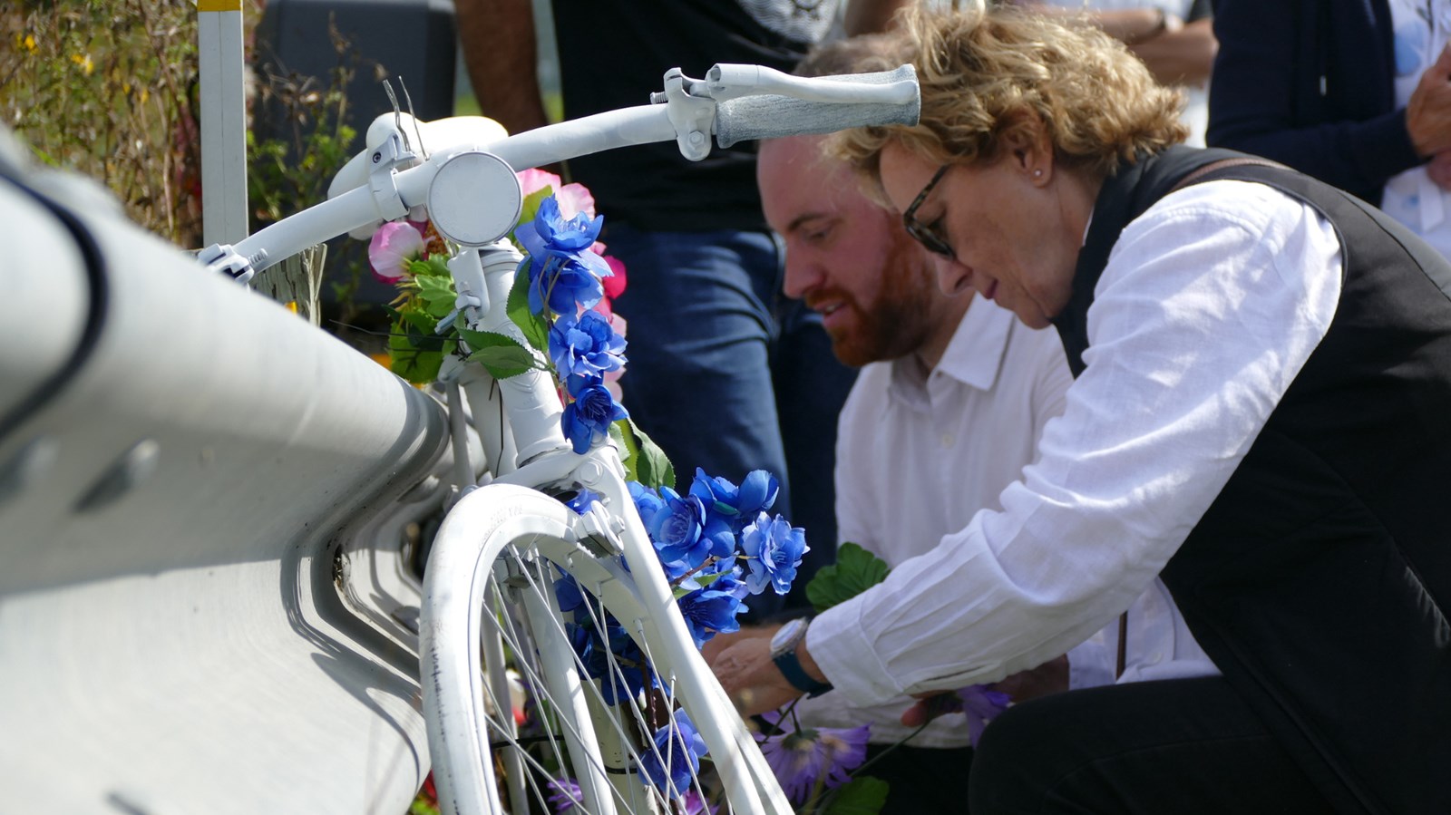 Un vélo fantôme inauguré en mémoire d'Yves Lemelin