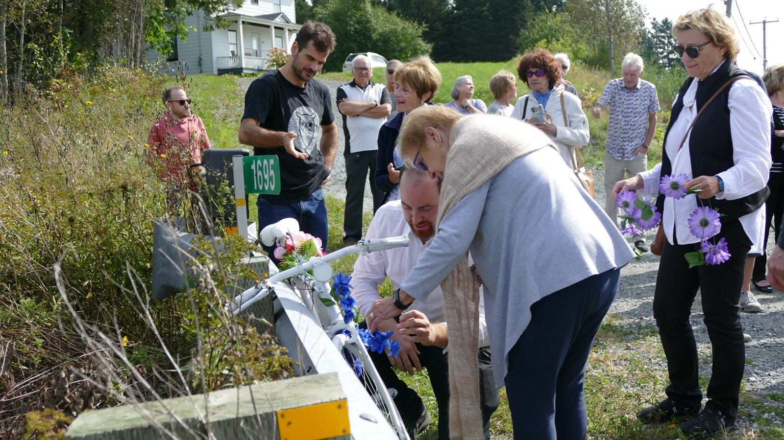 Un vélo fantôme inauguré en mémoire d'Yves Lemelin