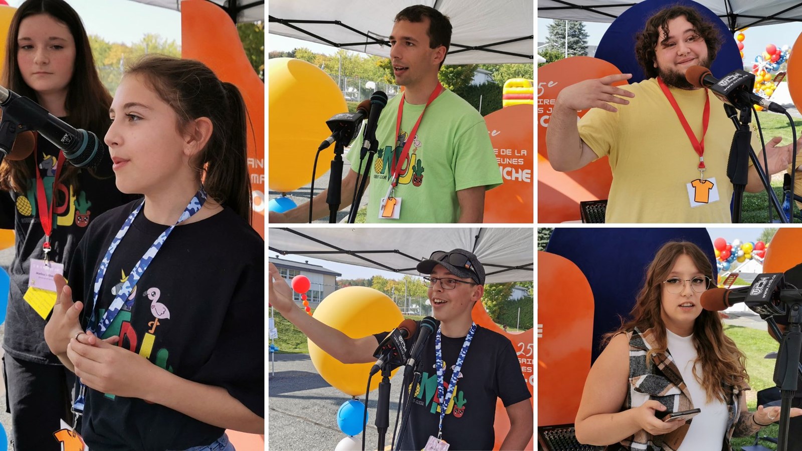 Plusieurs jeunes ont témoigné des services qu'ils reçoivent ou ont reçu au fil des ans: Méganne Ratté et Marilup Lalibert., Michael Jordan, Ilyes Vachon, Xavier Lavoie, Alyssia Poulin.