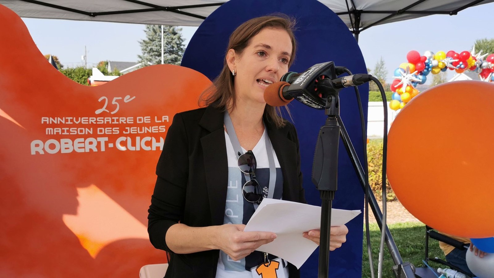 La présidente du conseil d'administration, Amélie Rodrigue.