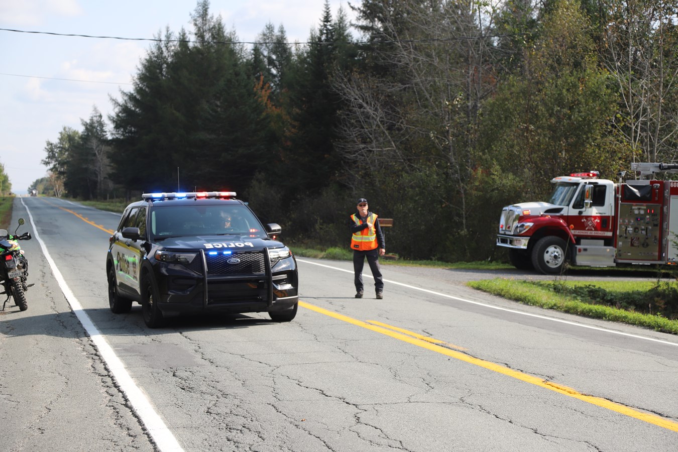 Accident de la route à Saint-Honoré-de-Shenley