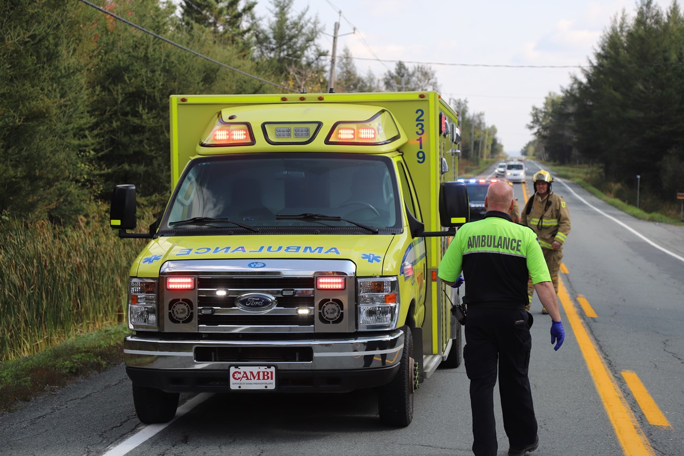 Accident de la route à Saint-Honoré-de-Shenley