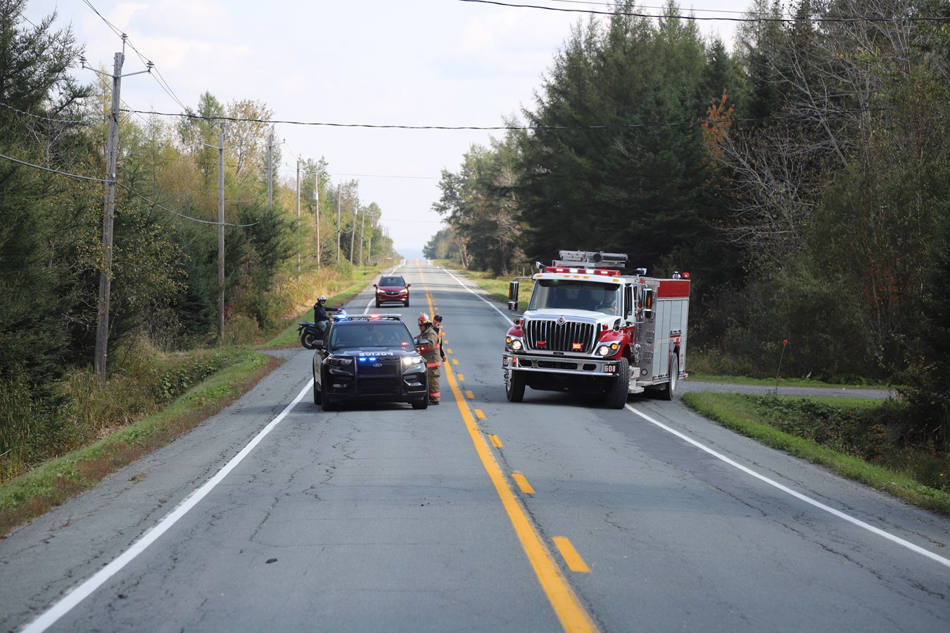 Accident de la route à Saint-Honoré-de-Shenley