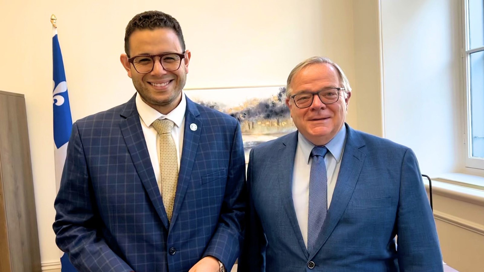 Les députés Samuel Poulin et Luc Provençal.