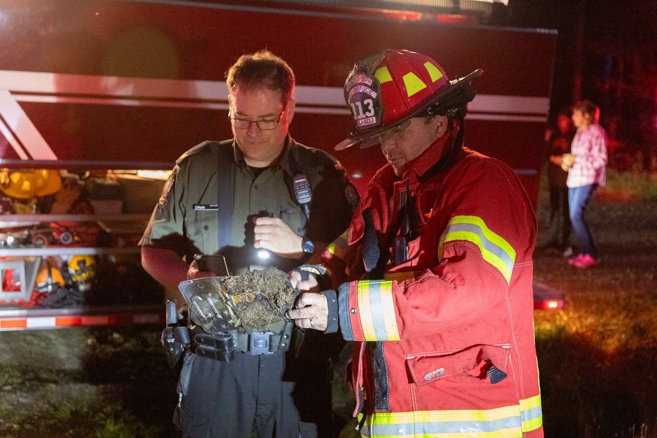 Véhicule en feu à Saint-Joseph-de-Beauce