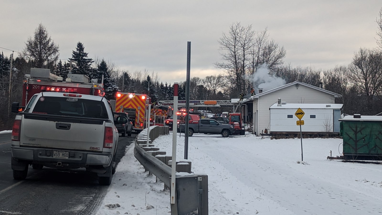 Maison enflammée à Saint-Georges: personne ne se trouvait à l'intérieur