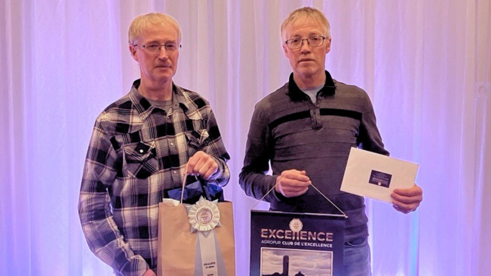Daniel et Marc Gagnon sont les propriétaires de la Ferme Gagnonval de Sainte-Hénédine.