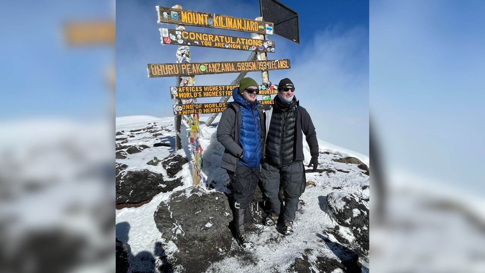 Père et fils ont réussi l'ascension