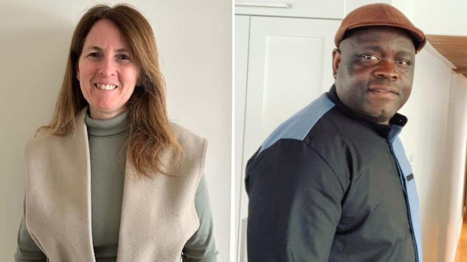 Cathy Breton et Averty Ndzoyi.