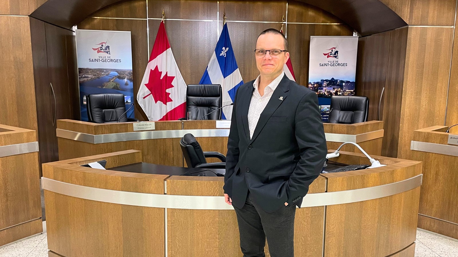 Jean-Pierre Fortier, conseiller à la Ville de Saint-Georges et président de la RICBS