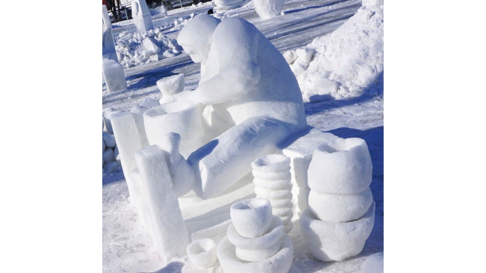 Anne-Marie Coulombe partage son expérience familiale au concours de sculpture sur neige