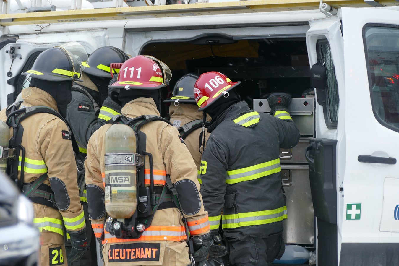 Feu de véhicule à Saint-Georges