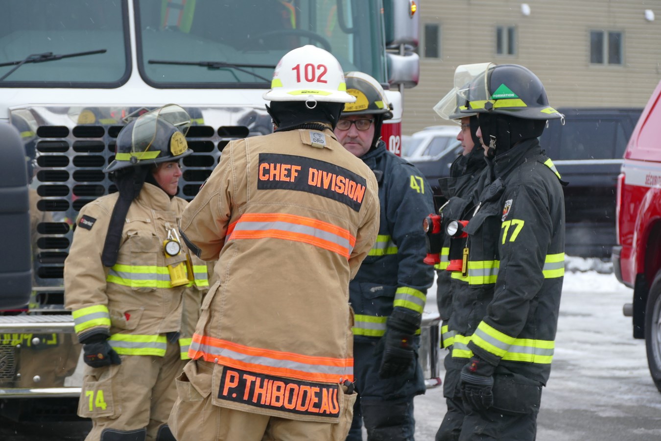 Feu de véhicule à Saint-Georges