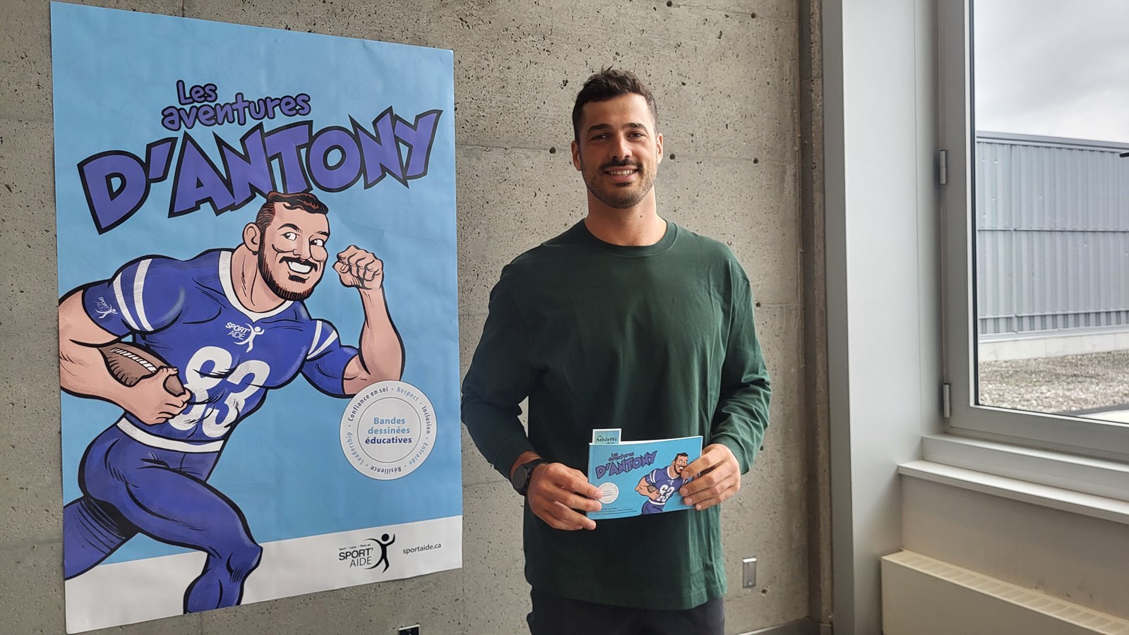 Antony Auclair est le nouvel héros d'une bande dessinée.