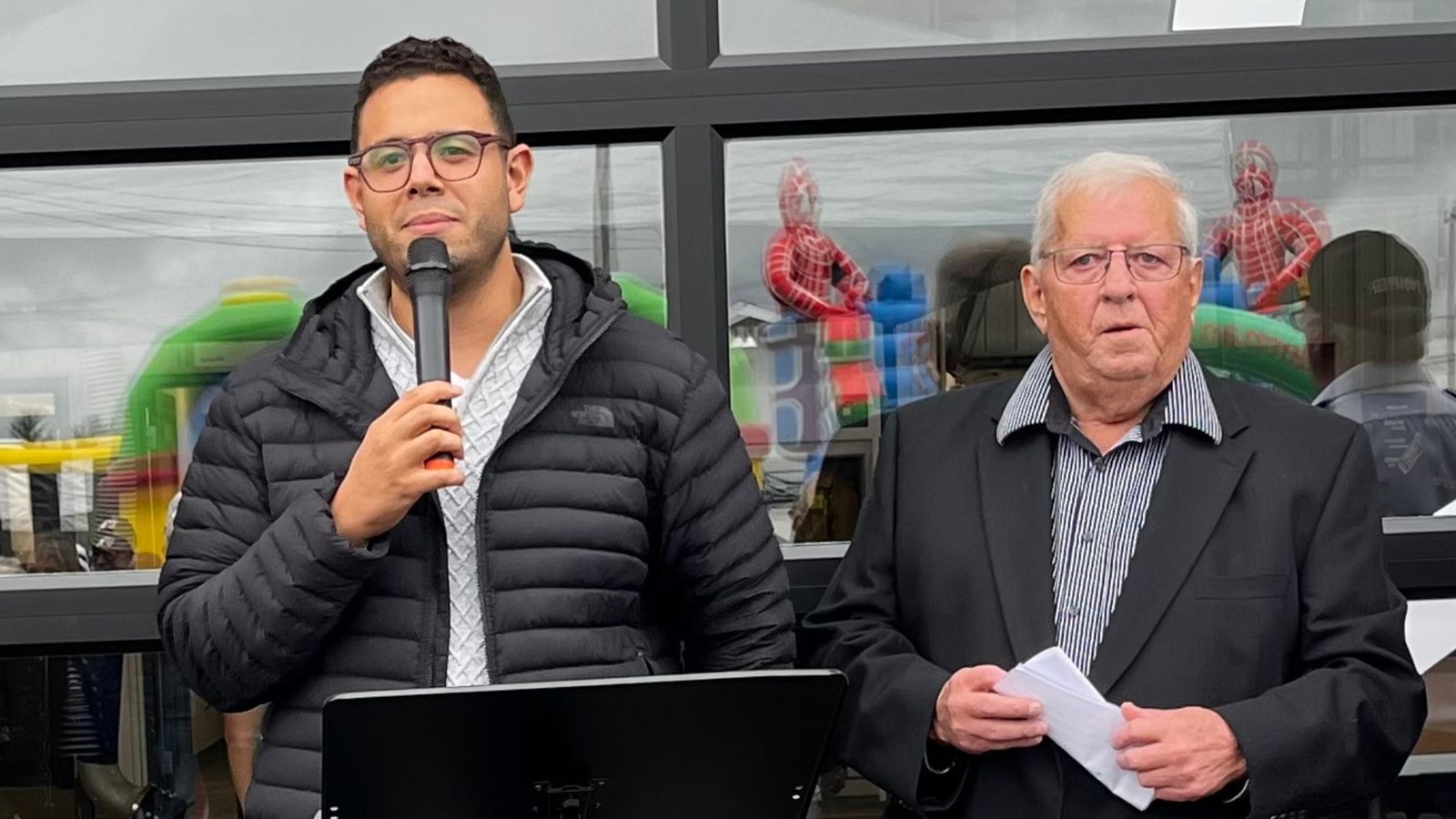 Samuel Poulin et Jeannot Lachance