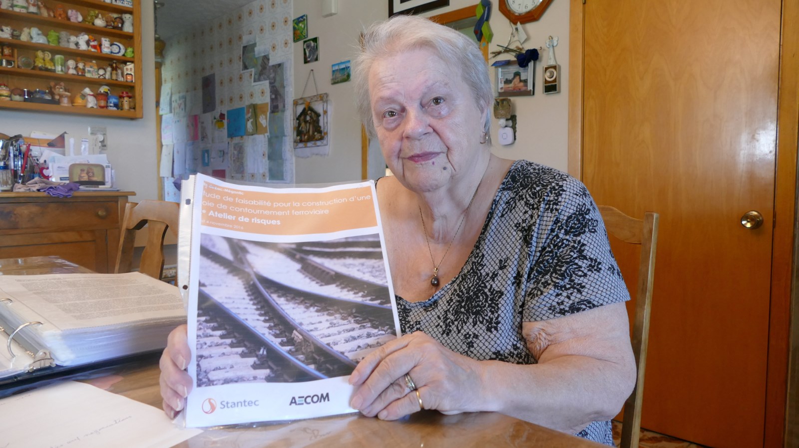 Yolande Boulanger, habitante visée par les expropriations